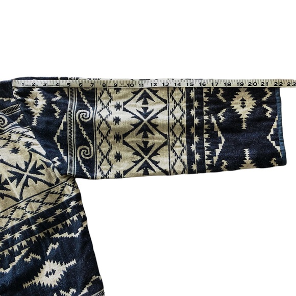 Flashback vintage southwestern aztec tribal print unlined cotton jacket, size L - Picture 12 of 12